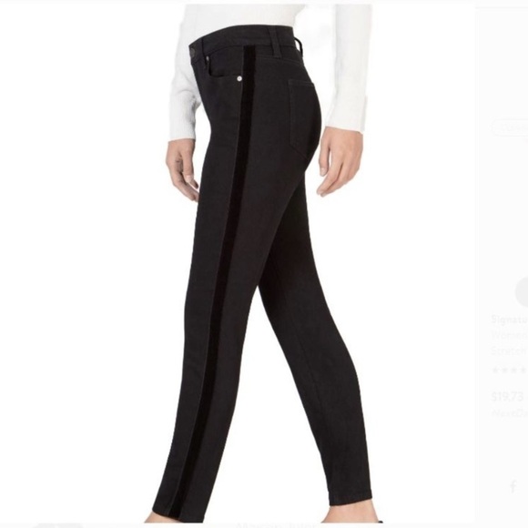 Maison Jules Denim - Maison Jules Velvet Side Tuxedo Stripe Jean Size 2 / Size 26